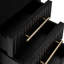 Table de chevet 3 tiroirs Noir-117558743