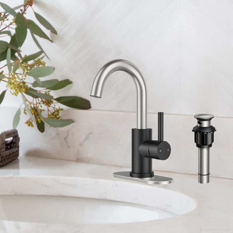 Waterfall Bathroom Faucet With Pop-Up Drain - Double Handle Deck Mount Basin Mixer Tap (2 Or 3 Holes)