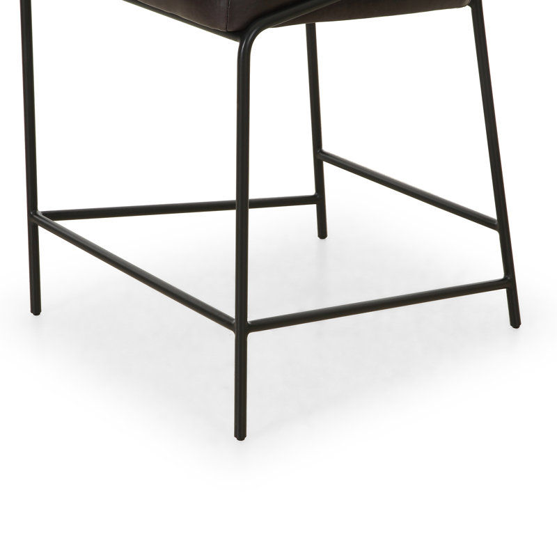 Astrud 25" Counter Stool, Polyester Blend White, Counter Stool (25" Seat Height)
