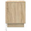 Bedside Cabinet With 44 X 34.5 X 45 Cm Engineered Wood-1413377921