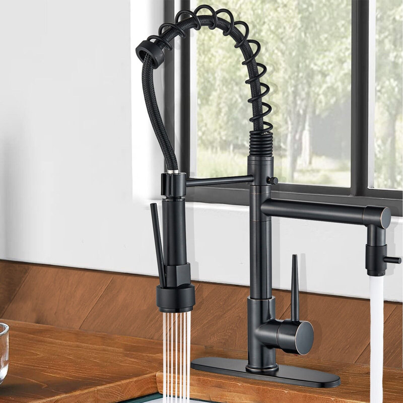 Senlesen Pull Down Kitchen Faucet, Black