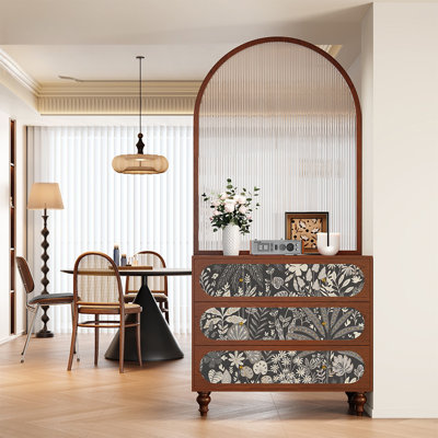 French  tempered glass screen cabinet