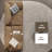 Coffee Polyester Modular Sofa cushion Loveseat
