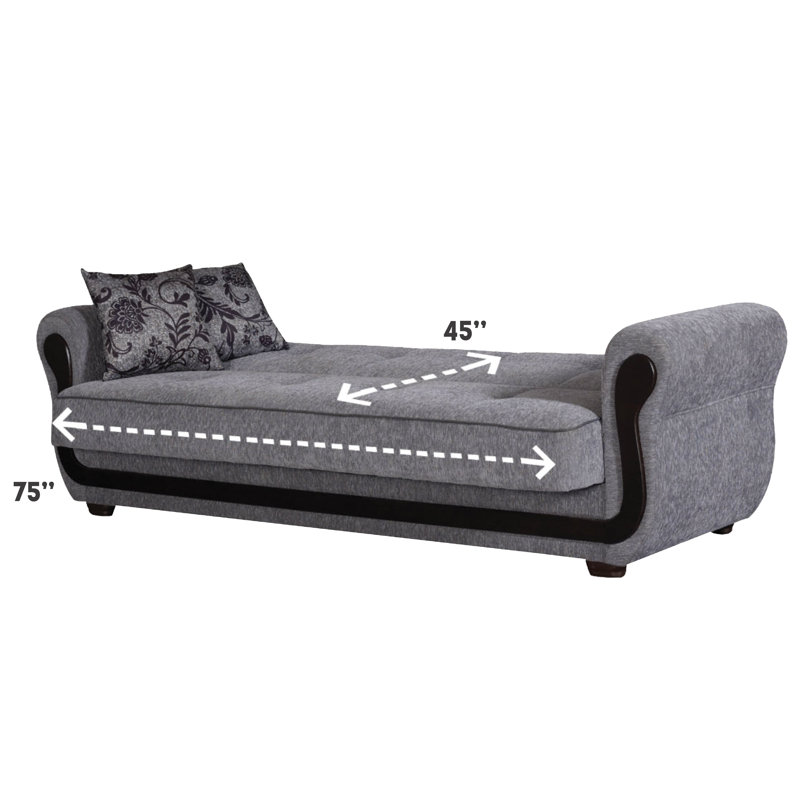 Twin 91'' Upholstered Convertible Sofa