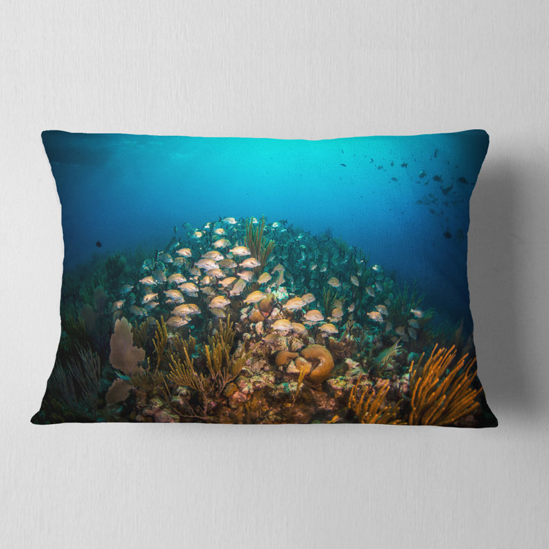 Coussin de bain Landscape School of Grunts, Rectangle, 12 po x 20 po