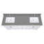 Lotte 73'' W Double Vanity Top-497427409