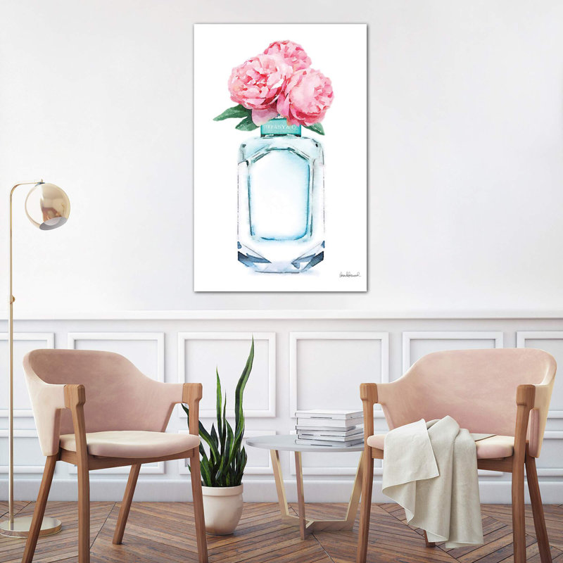 Perfume And Peony by Amanda Greenwood - Wrapped Canvas Painting, 101.6 cm H x 66.04 cm W x 1.91 cm D