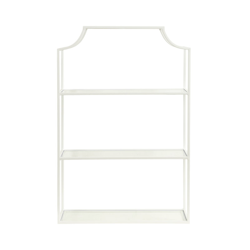 Turgut 4-Tiered Metal Accent Shelf, White