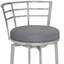 Chaise de bar pivotante à dossier bas 35 po-1980633723