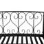 Pont de jardin en arche métallique de 7 pi avec glissières de sécurité Outsunny