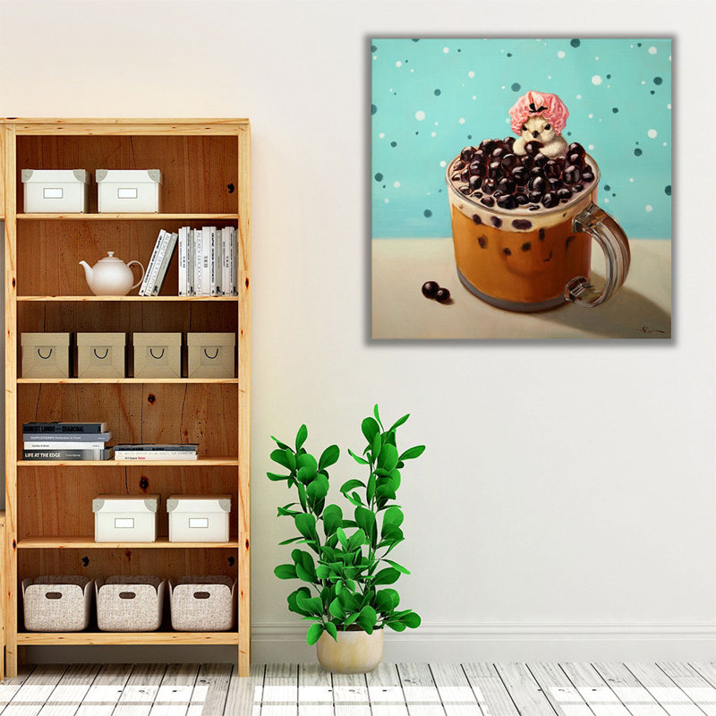 «Boba Bath», reproduction d'art sur toile, H 20 po x l 20 po