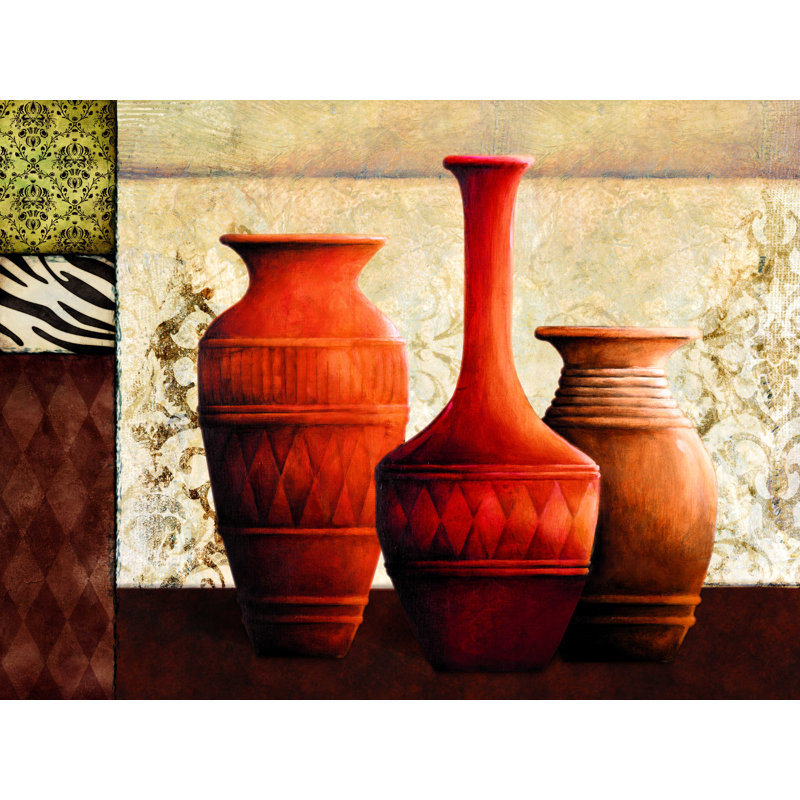 Safari Jugs - Impression sur toile tendue, H 12 po x l 16 po