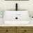 24" L x 13.5" W Rectangular Vessel Sink Rectangular Ceramic Bathroom Sink Above Counter Vessel Sink-49933303
