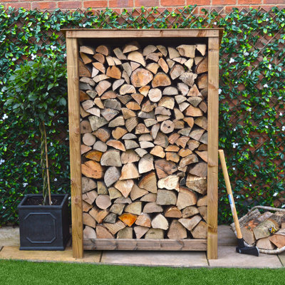 Strasburg 123cm W x 74.5cm D Solid Wood Log Store