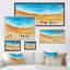 Vue aérienne de la plage de Miami Pastel - peinture sur toile-1673895263-1673895255