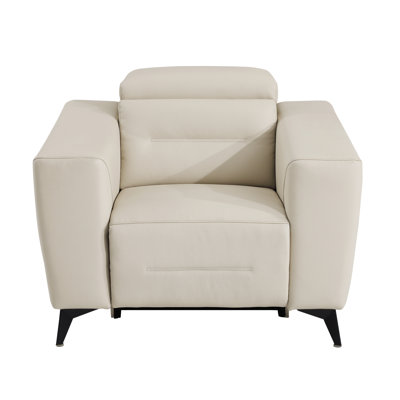 Waad Top Grain Italian Leather Power Reclining Chair by Orren Ellis