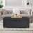 Modern Large Comfort Bench With Storage, Modular Sectional Storage Ottoman With Wheels, Bench For Bedroom