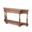 Console classique classique avec pieds tournés et tablette inférieure-125324254