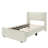 Solid Wood Upholstered Panel Bed with Rectangular Headboard-1390967928-1390967931