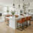 25" Modern Upholstered Counter Height Stool With Metal Base-683726562