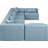 Houswerth Upholstered U-Shaped Sectional Reversible-94884358