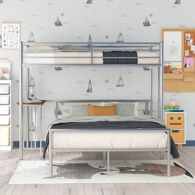 Clarke Twin Over Full Standard Bunk Bed with Built-in-Desk by Mason & Marbles -  8707DCDAE17B48C7AD9A9B2113FAF45B