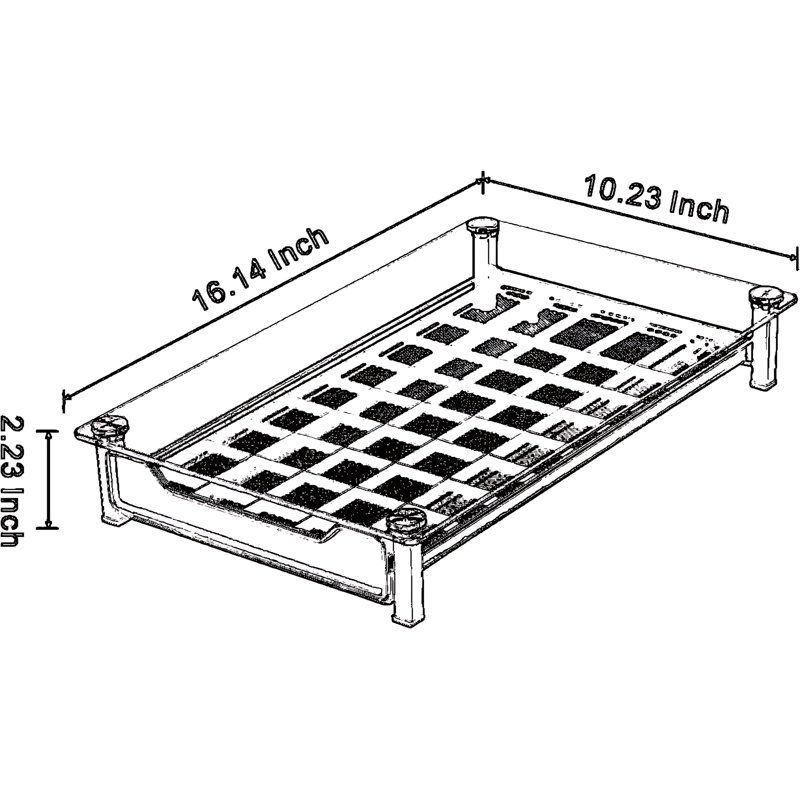 Organisateur de capsules Original avec plateau en verre trempé et tiroir de 50 dosettes pour le comptoir de cuisine