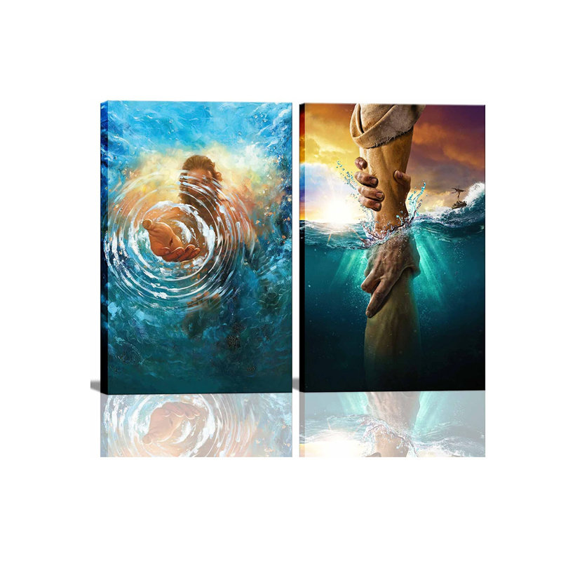 2 Piece Wrapped Canvas Print, 60 cm H x 80 cm W