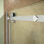 Porte de baignoire coulissante simple sans cadre l 56 po x H 62 po Enigma Air-18015319