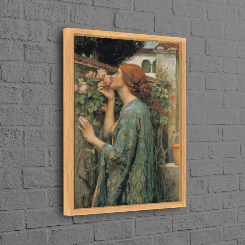 Print on Canvas, 30 cm H x 20 cm W, White, Framed Print without Mat