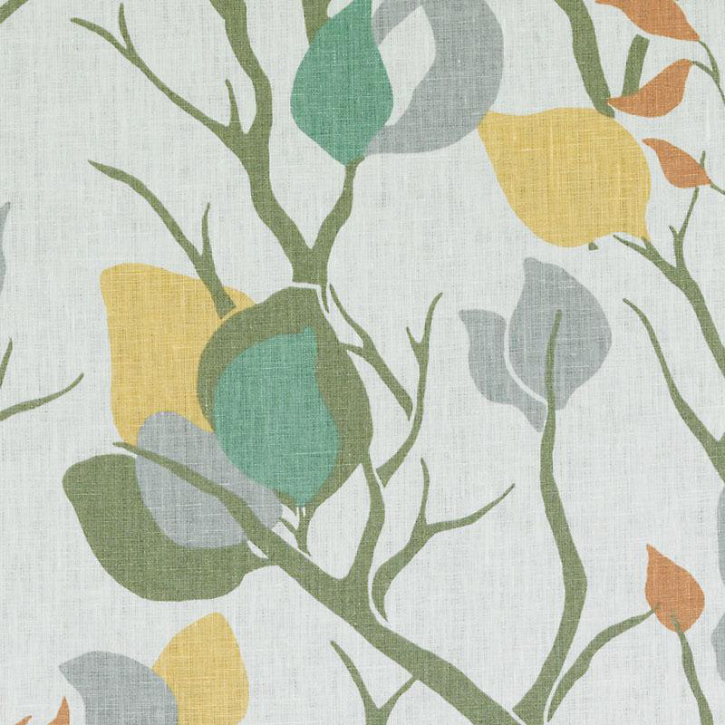 Tissu Whimsy Garden Lyford, Doré / vert