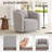 Boucle Polyester Upholstered Swivel Armchair-1201399729