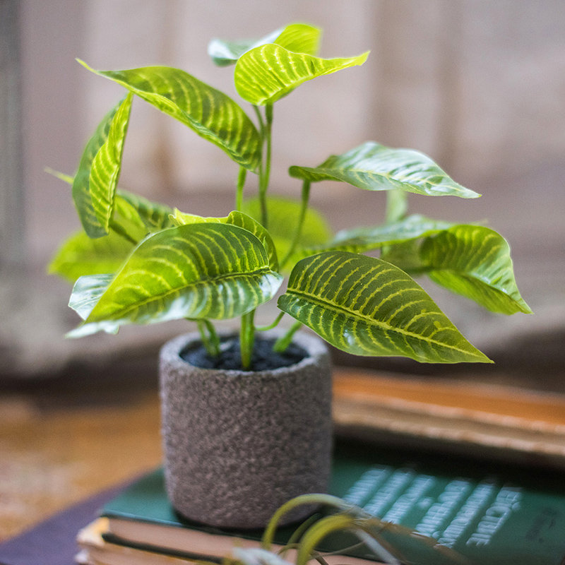 Plante bonsai artificielle en pot de fleurs