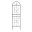 Ensemble de 2 treillis de jardin en métal antirouille de 19,7 po pour plantes grimpantes support de fleurs extérieur noir-268022379