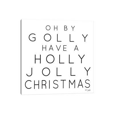 Holly Jolly Christmas 1 Piece Wrapped Canvas Wall Art
