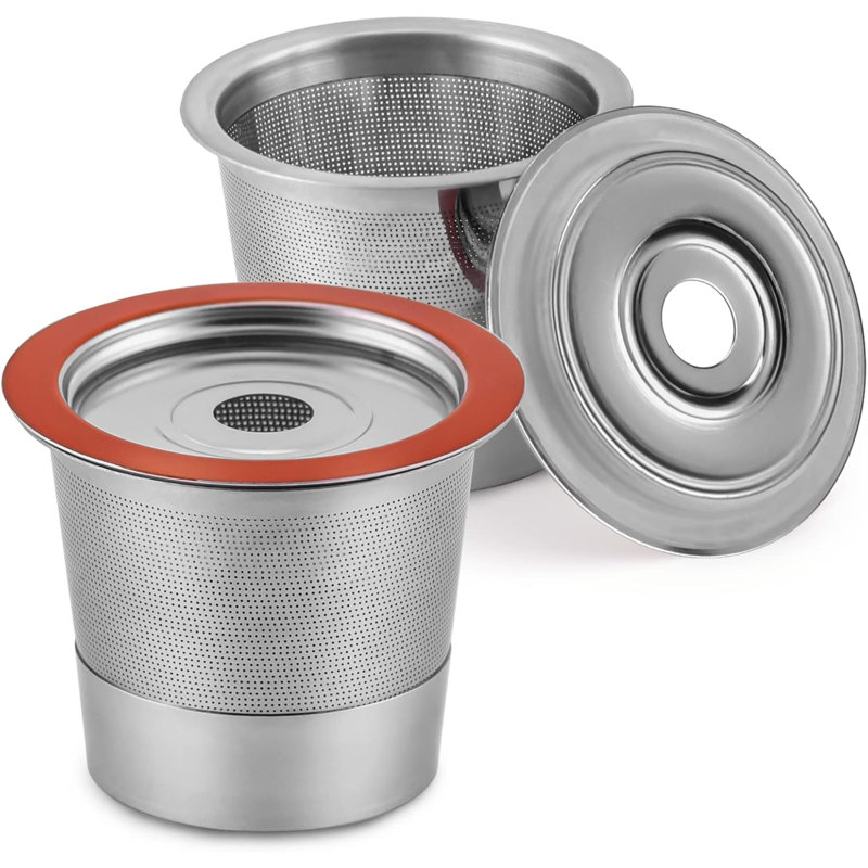 Filtres réutilisables pour dosettes de café K Cups pour cafetières à tasse unique Keurig 1.0 et 2.0, Kcups rechargeables universelles, filtre Keurig, Kcup réutilisable, filtre réutilisable K-Cups (2)