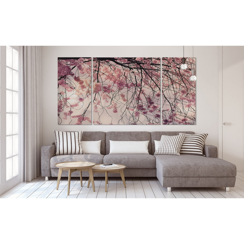 " Spring Song " 3 - Pieces, 32" H x 64" W x 1.5" D