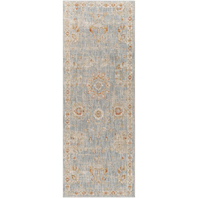 Tapis oriental beige clair / rouge brique / gris clair Finnlagh