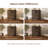 31.5" W Walnut Storage Cabinet with Doors, Mid-Century Modern Cabinet