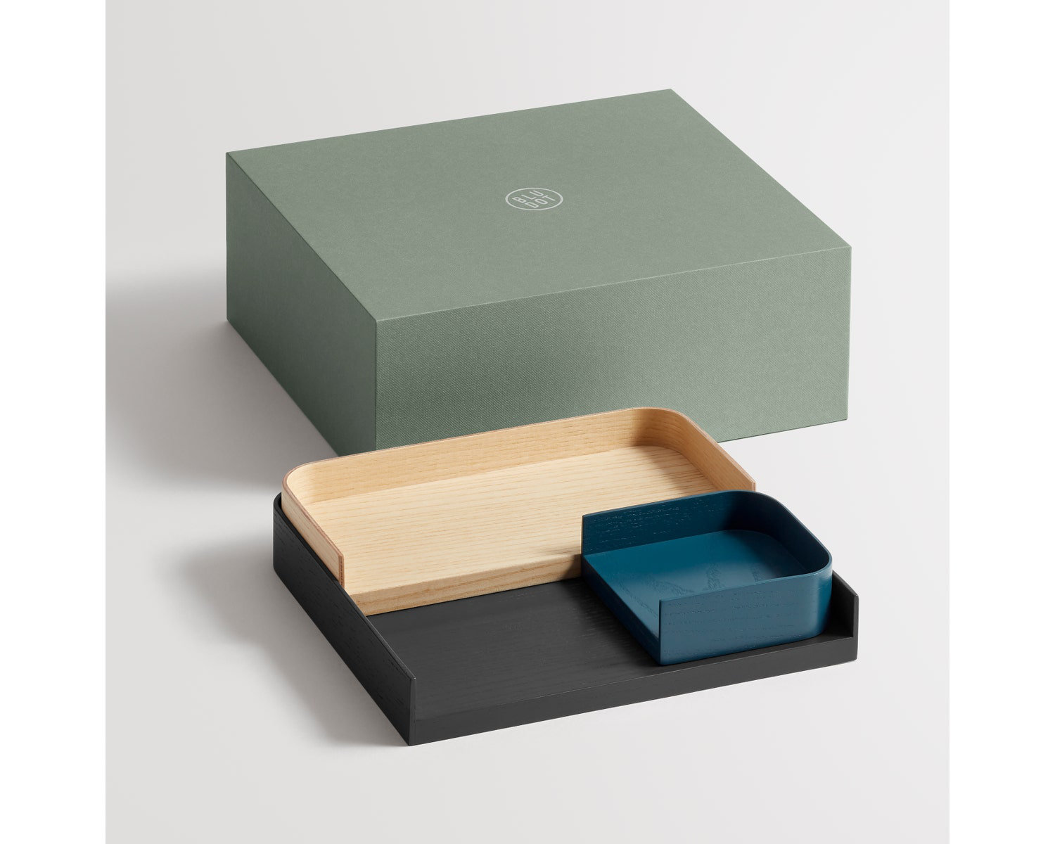Odds Wood Jewelry Organizer Tray, Mix Blue