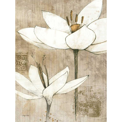 ArtDirect Tillmon, Avery Gallery Wrapped Canvas Art Titled: Pencil Floral I