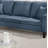 2Pc Sofa Set Sofa And Loveseat Living Room Furniture Navy Blended Chenille Cushion Couch W Pillows