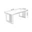 Bureaux rectangulaires en bois massif 78,74 po-107978714