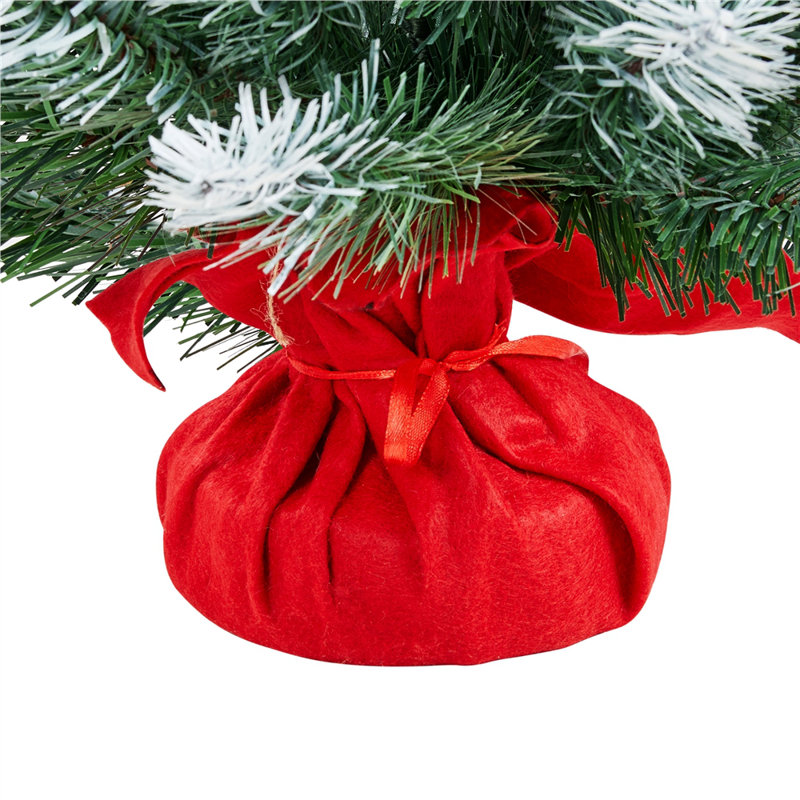 Green Spruce Flocked/Frosted Christmas Tree, 3' H, Pre-Lit