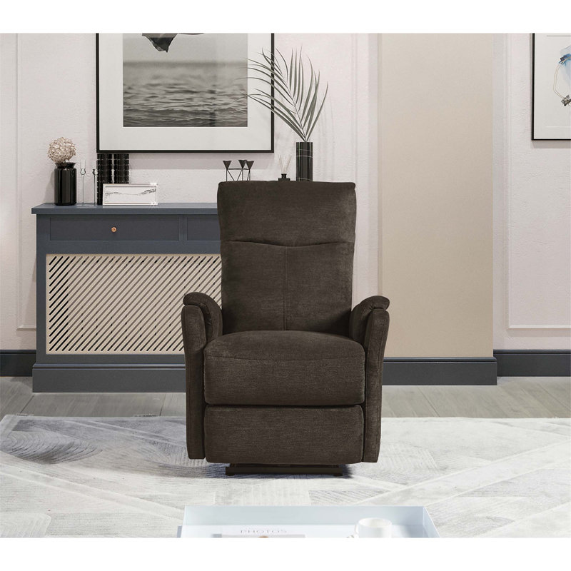 Power Recliner Chair With Easy Control, USB Charging, And Durable Upholstery For Living And Bedroom Comfort, Dark Brown