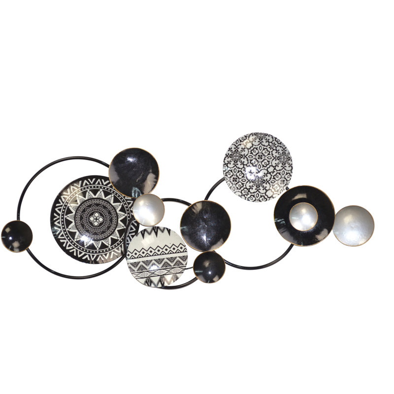 Boho Abstract Wall Decor on Metal