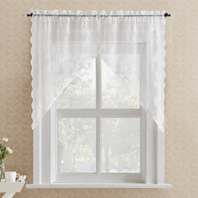 Solid Colour Kitchen Curtain
