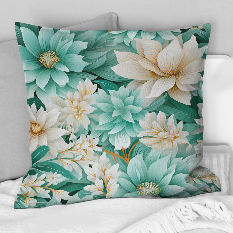Coussin Bohemian Dream Emerald Dahlia, H 18 po x l 18 po