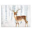 «Deer in Winter Wonderland», impression sur toile