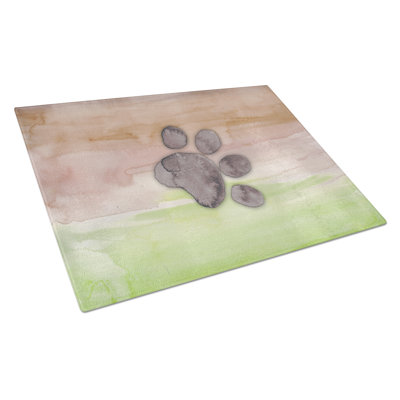 Planche à découper en verre trempé pour chien caroline
